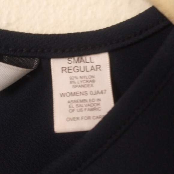 L.L. Bean Traveler Short-Sleeve Dress, Navy Blue, Size Small - Picture 4 of 9